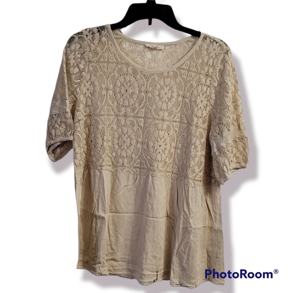 easel Tops Easel Los Angeles Lace Detail Top Poshmark